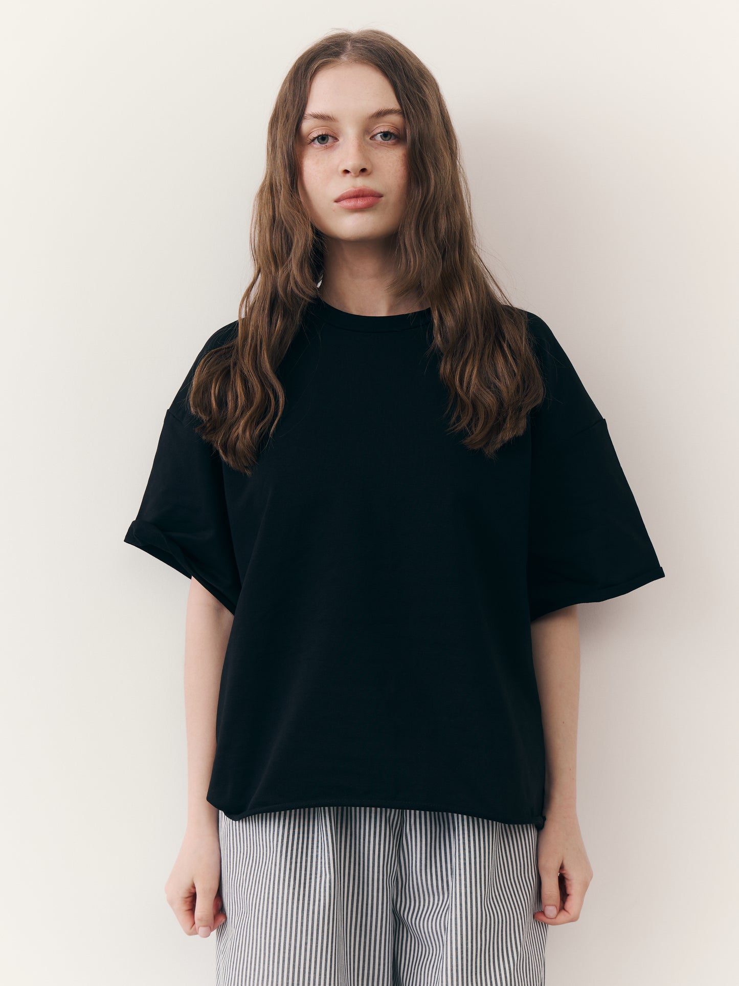 Футболка oversize молочна