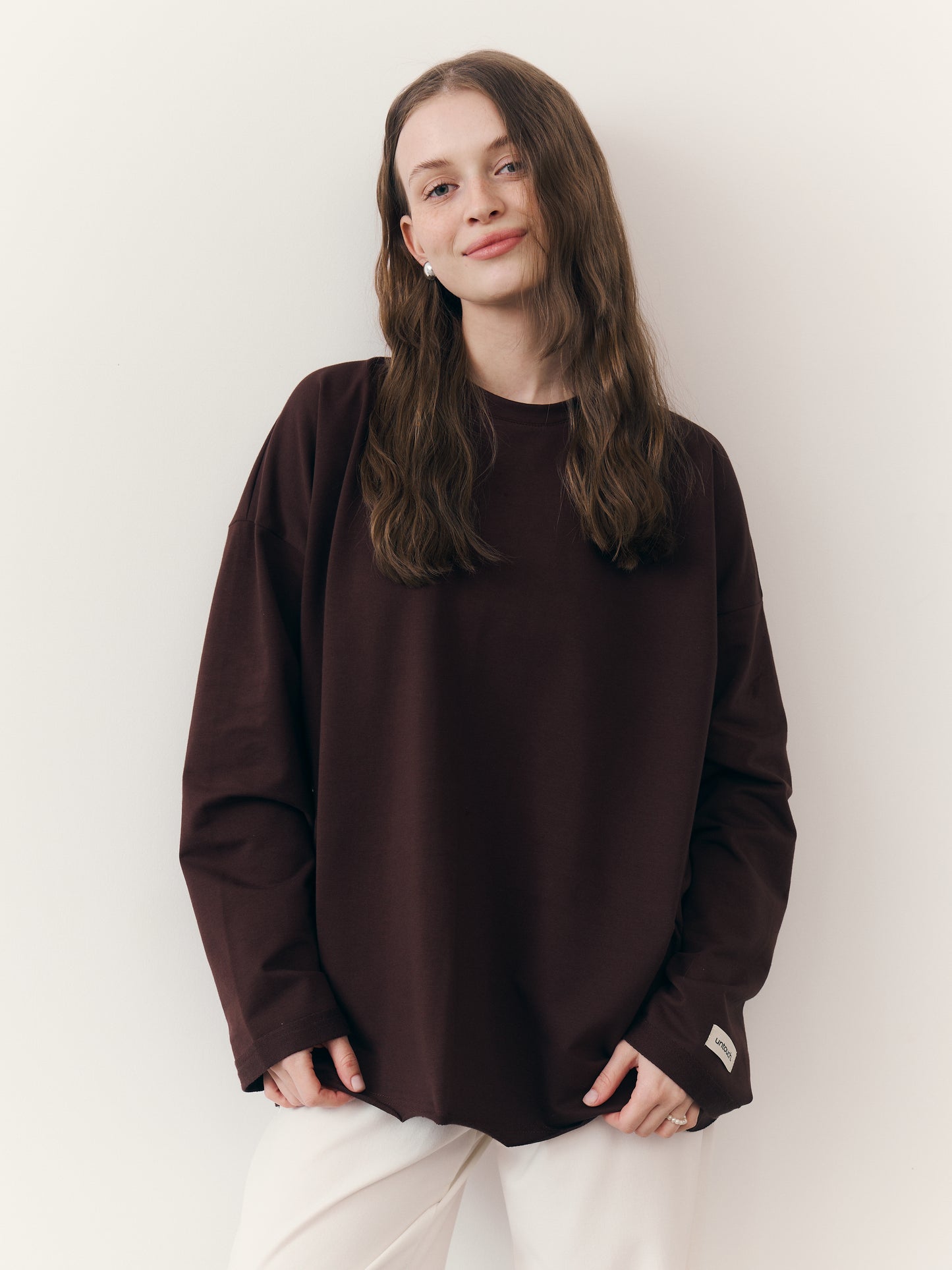 Лонгслів oversize рожевий