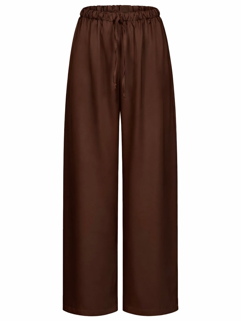 Сатинові штани рожеві