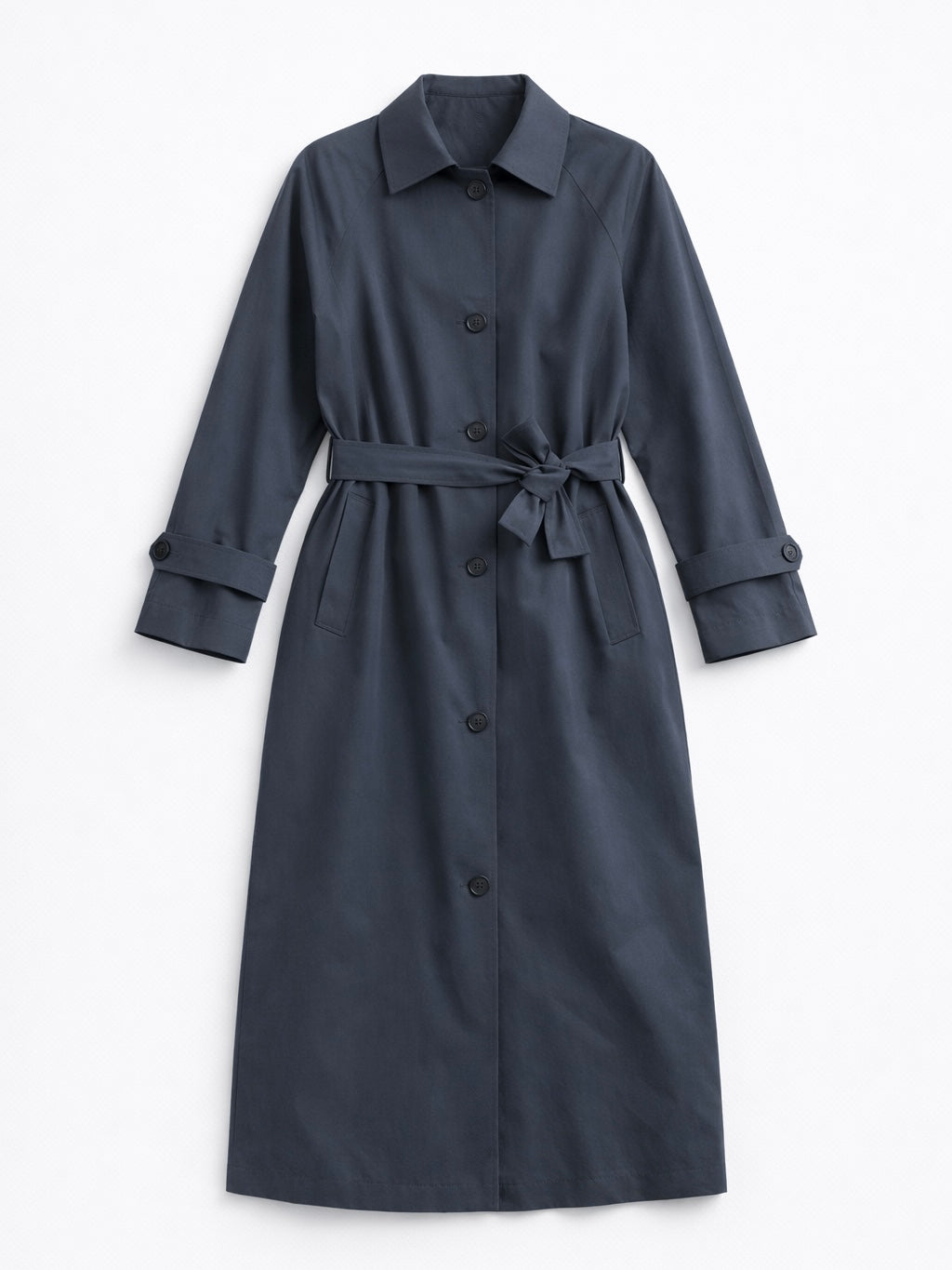 Тренч прямого крою сірий