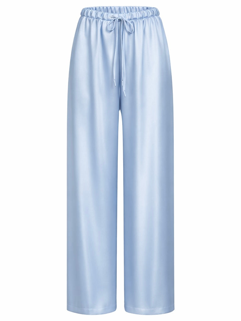 Сатинові штани рожеві