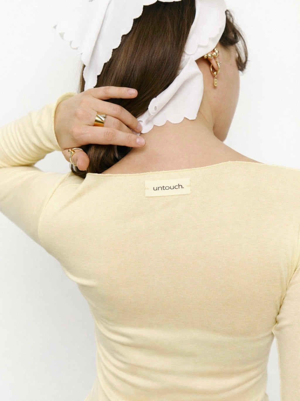 Лонгслів з кашеміру жовтий