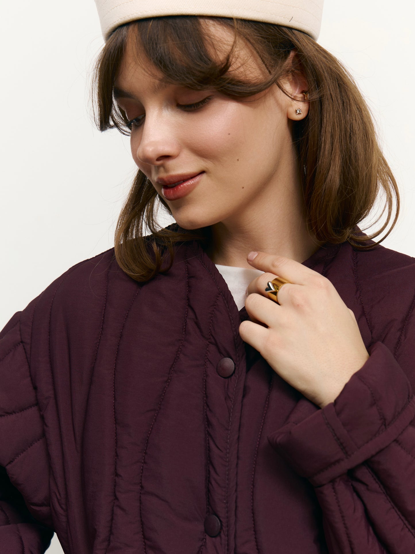 Лайнер бордовий