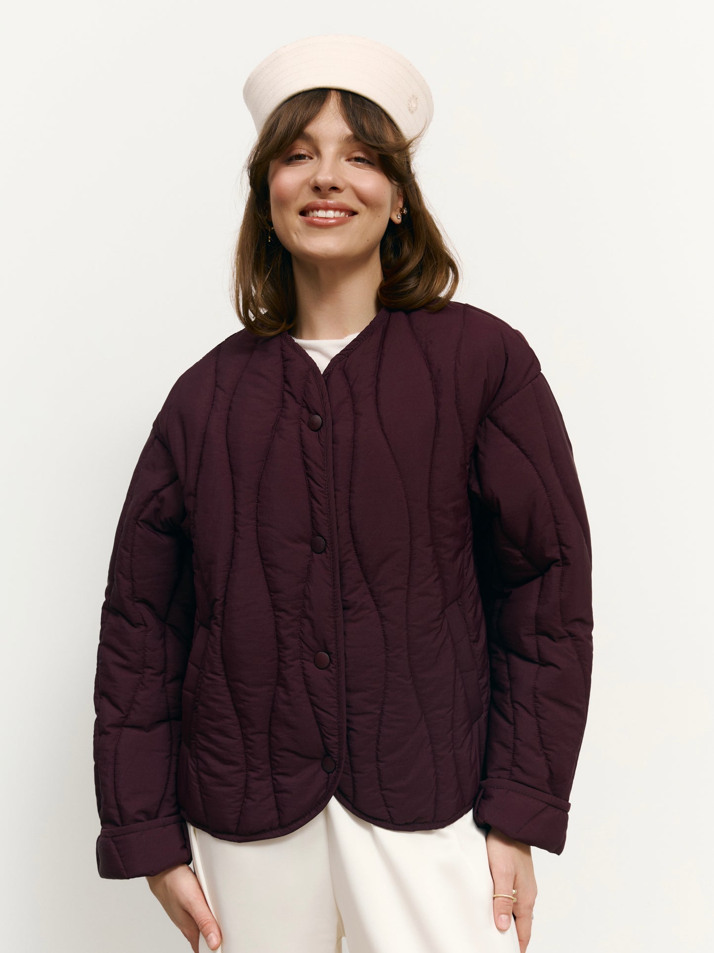 Лайнер бордовий