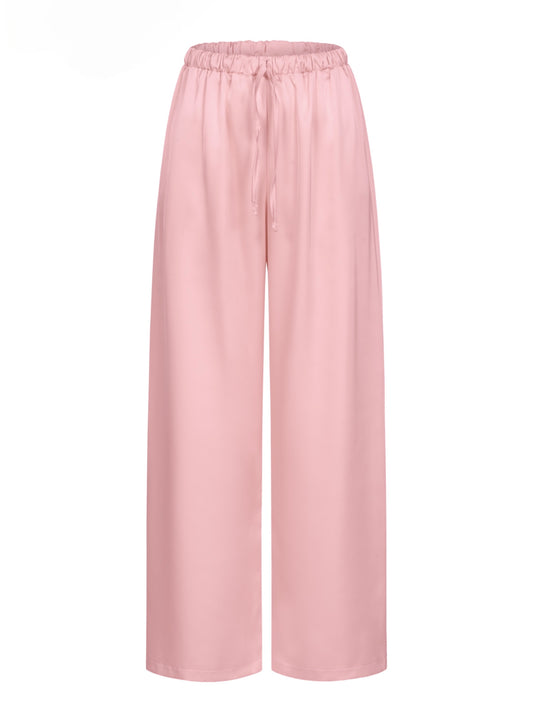 Сатинові штани рожеві