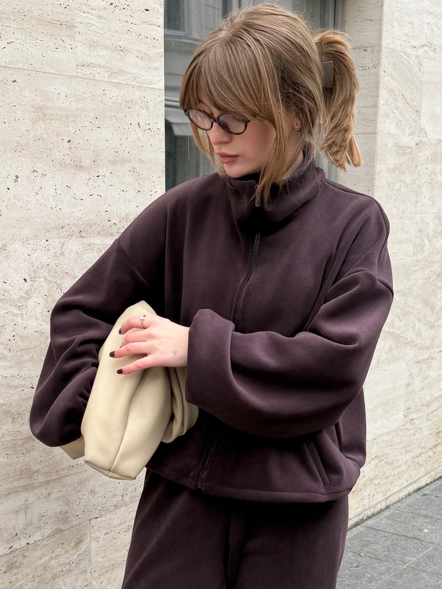 Костюм з дабл флісу стиглий інжир