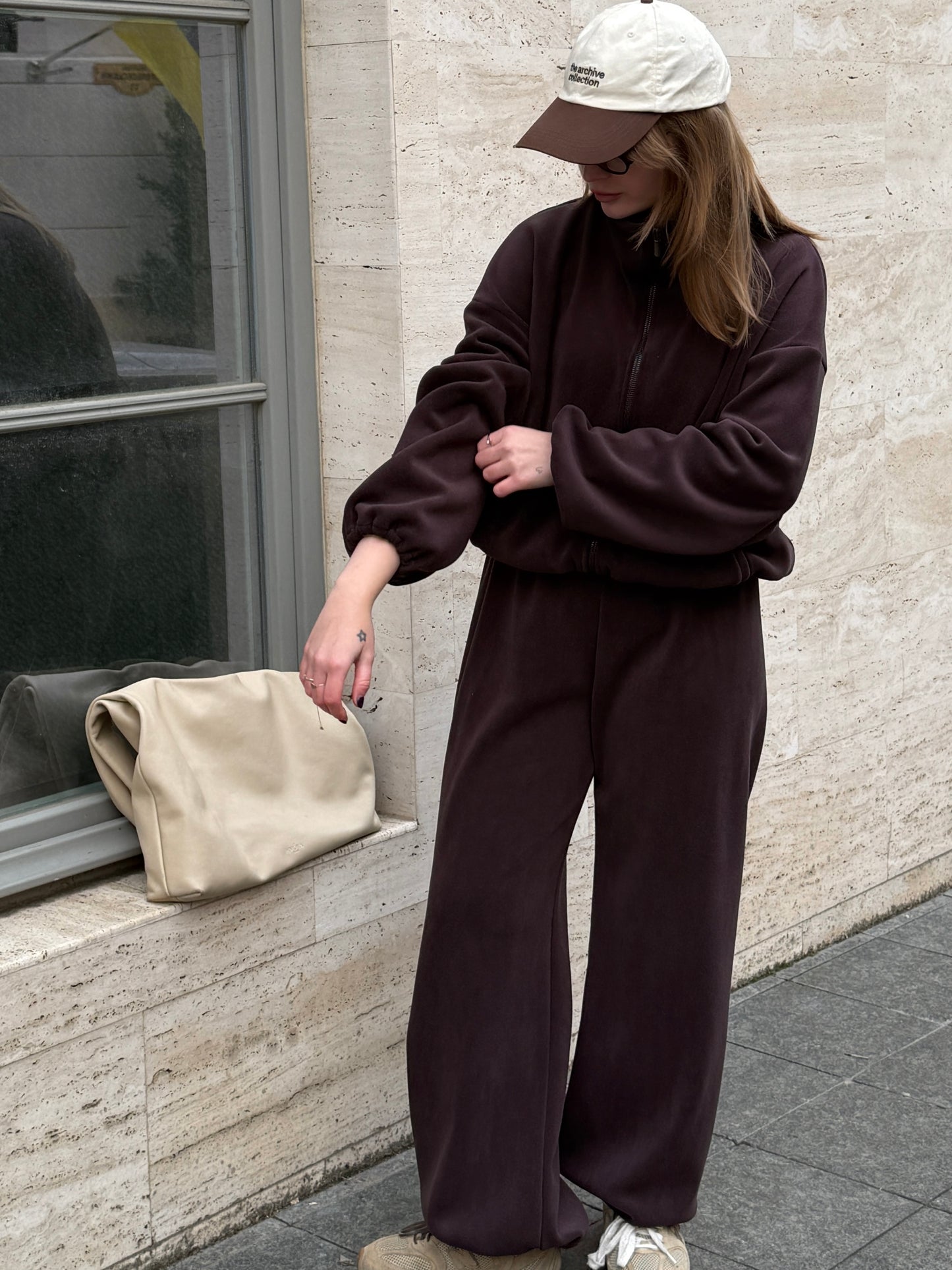 Костюм з дабл флісу стиглий інжир