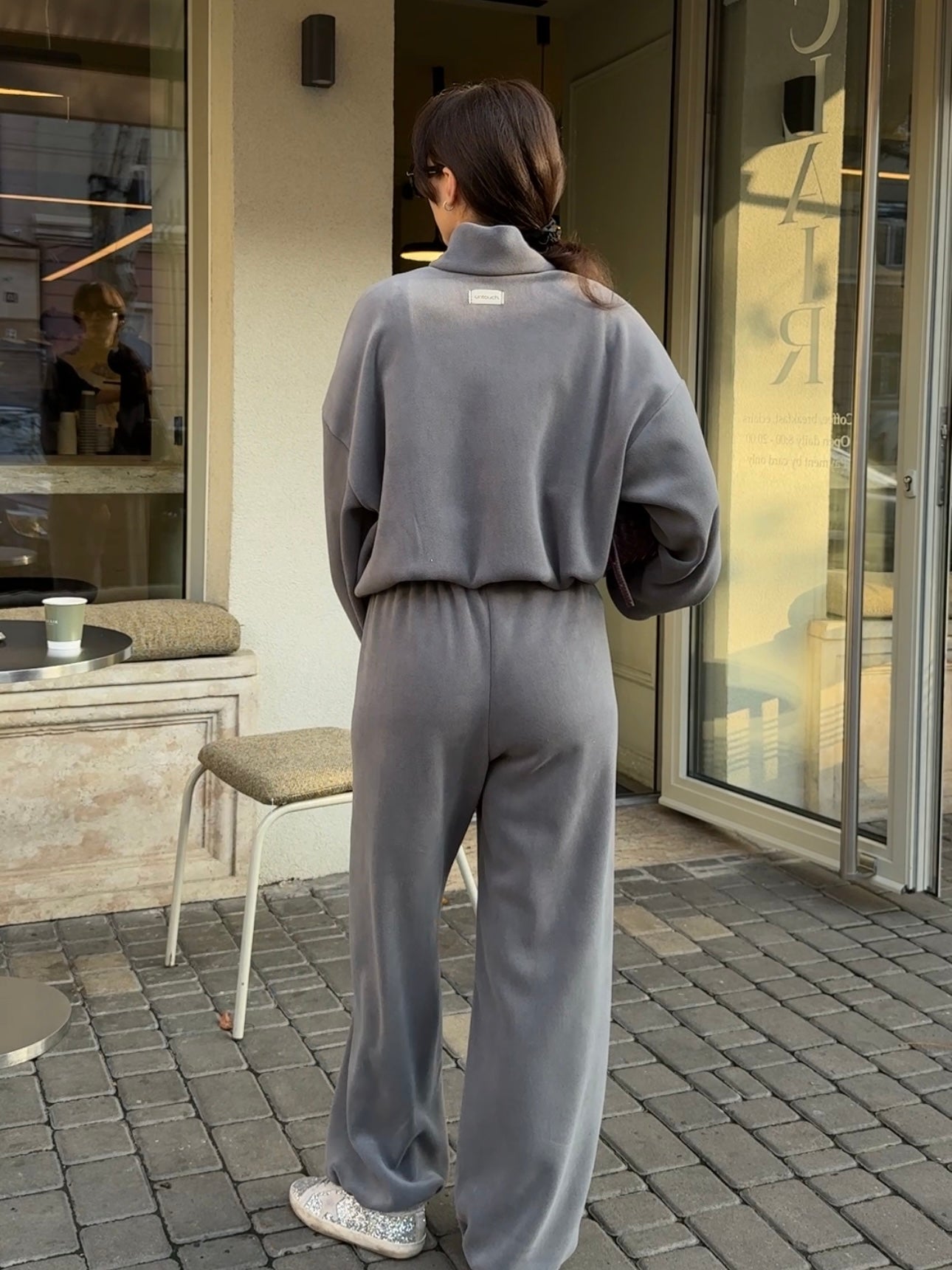 Костюм з дабл флісу сірий