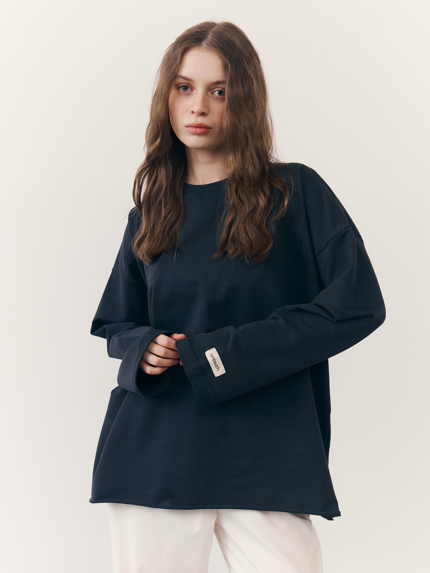 Лонгслів oversize рожевий